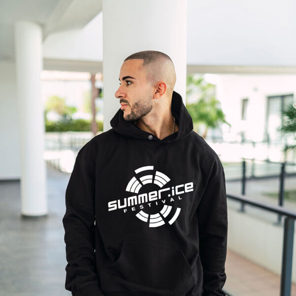 Hoodie weiss - Summer Ice Festival 2025 (unisex) – Bild 2