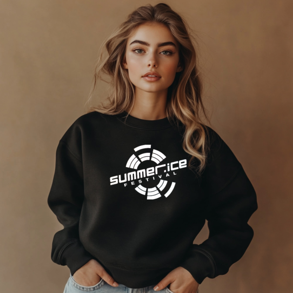 Sweatshirt weiss - Summer Ice Festival 2025 (unisex) – Bild 2