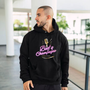 Hoodie farbig - Beef & Champagne Festival (unisex)